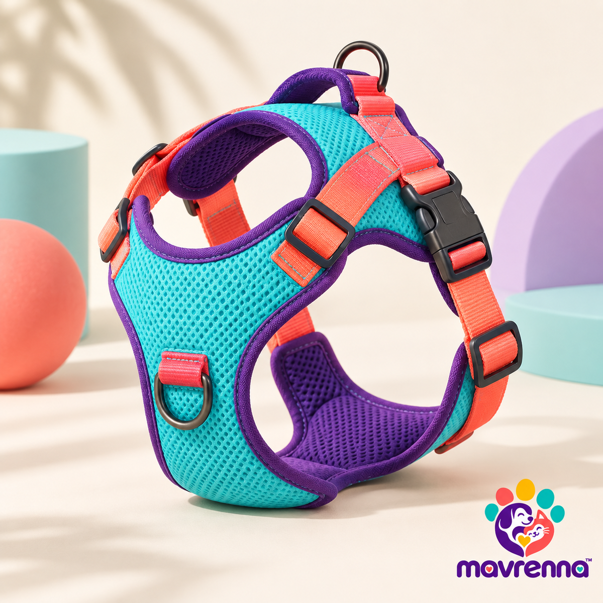 mavrenna™ Colorblock Mesh Dog Harness image 1