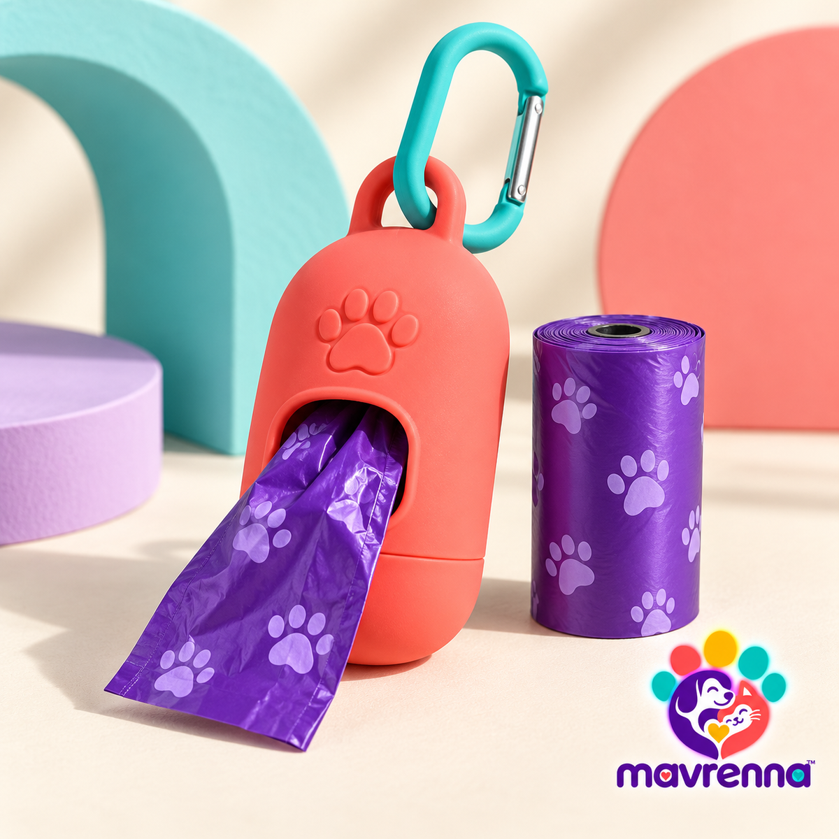 mavrenna™ Clip-On Dog Waste Bag Dispenser image 1