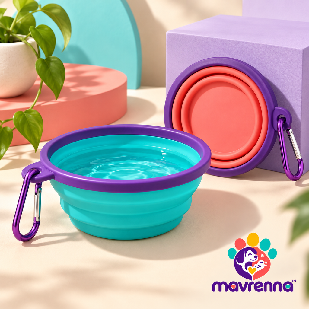 mavrenna™ Collapsible Travel Pet Bowl Set image 1