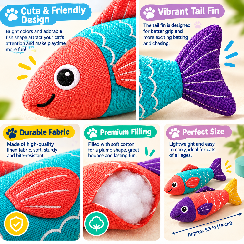 mavrenna™ Fish Kicker Cat Toy Duo image 2