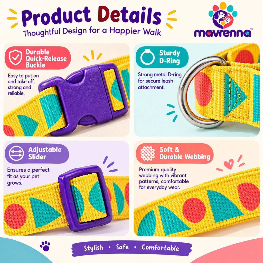 mavrenna™ Geometric Print Dog Collar image 4