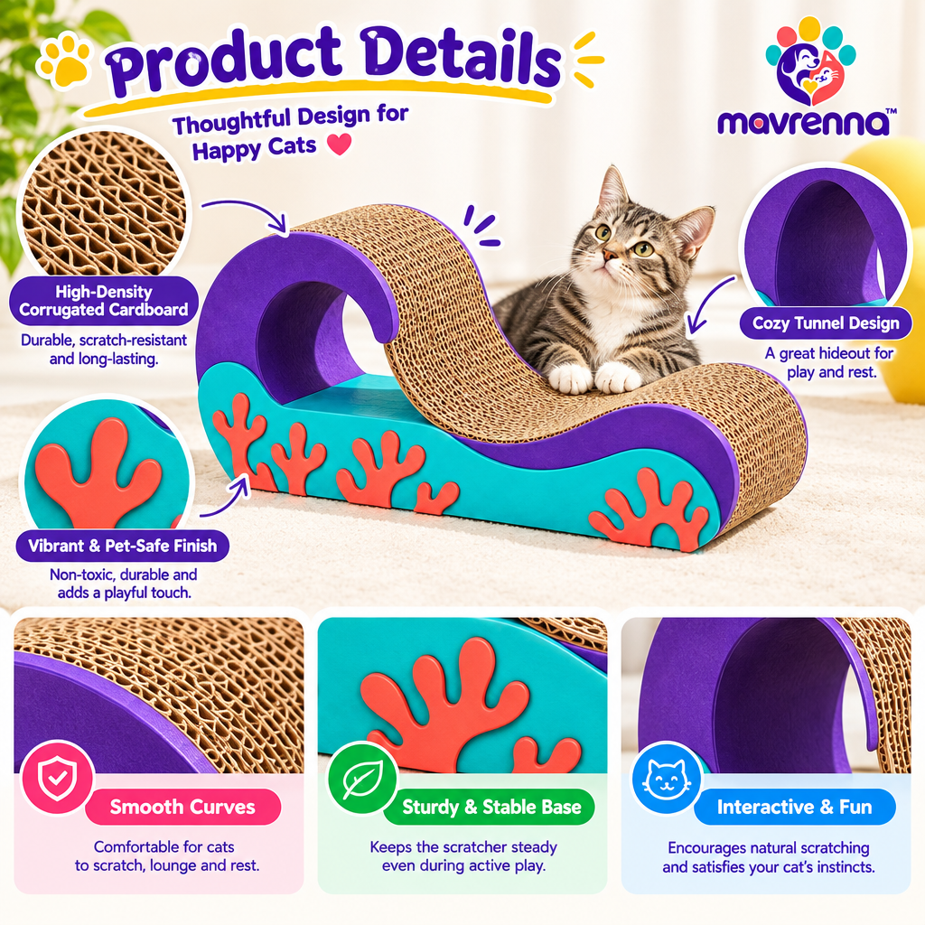 mavrenna™ Wave Cat Scratcher image 4
