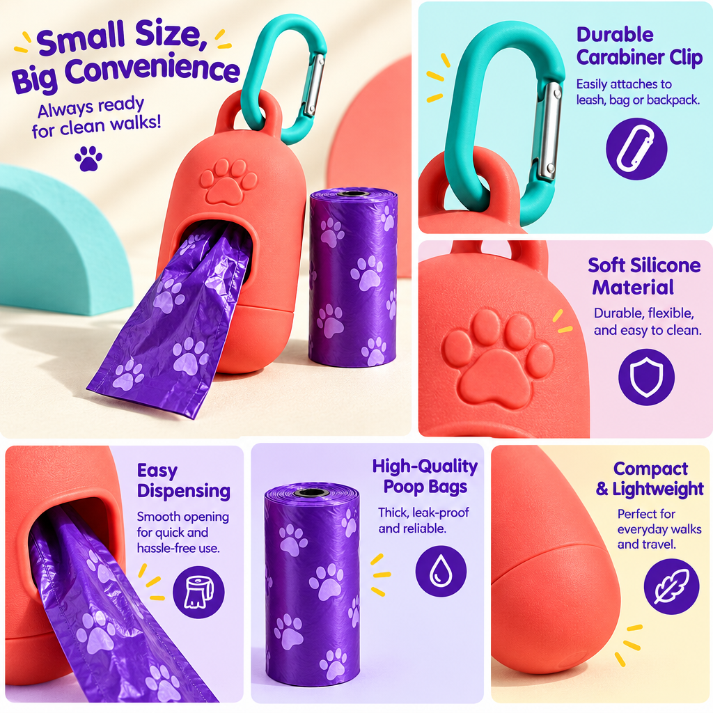 mavrenna™ Clip-On Dog Waste Bag Dispenser image 4