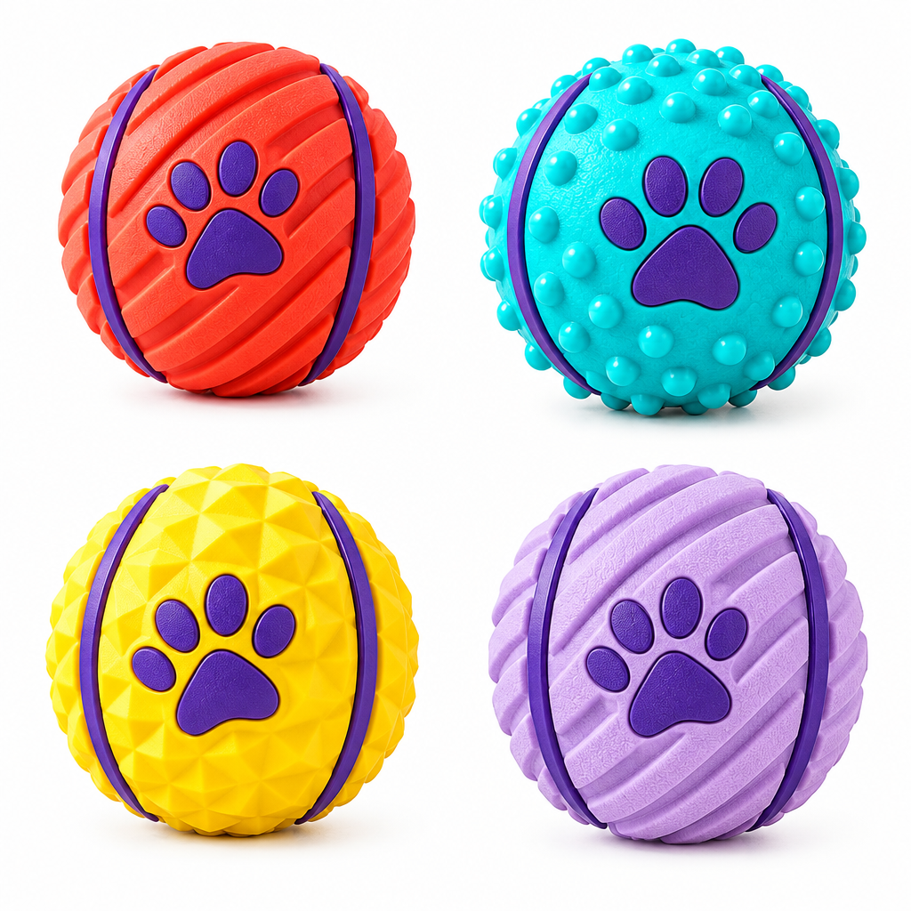 mavrenna™ Textured Dog Ball Trio image 4