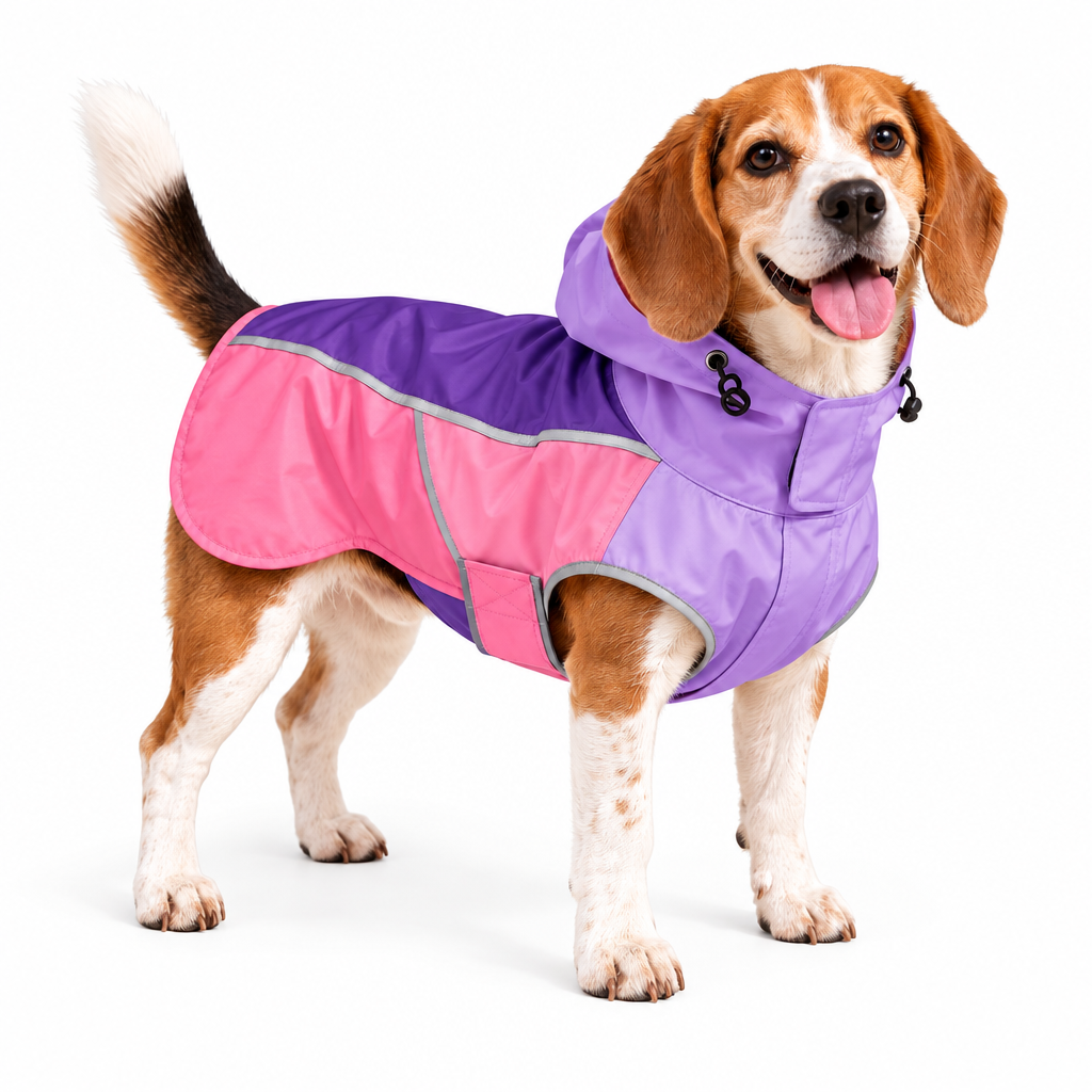 mavrenna™ Colorblock Hooded Dog Raincoat image 4