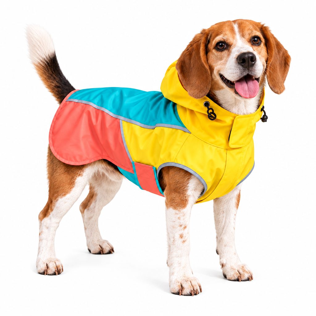 mavrenna™ Colorblock Hooded Dog Raincoat image 5
